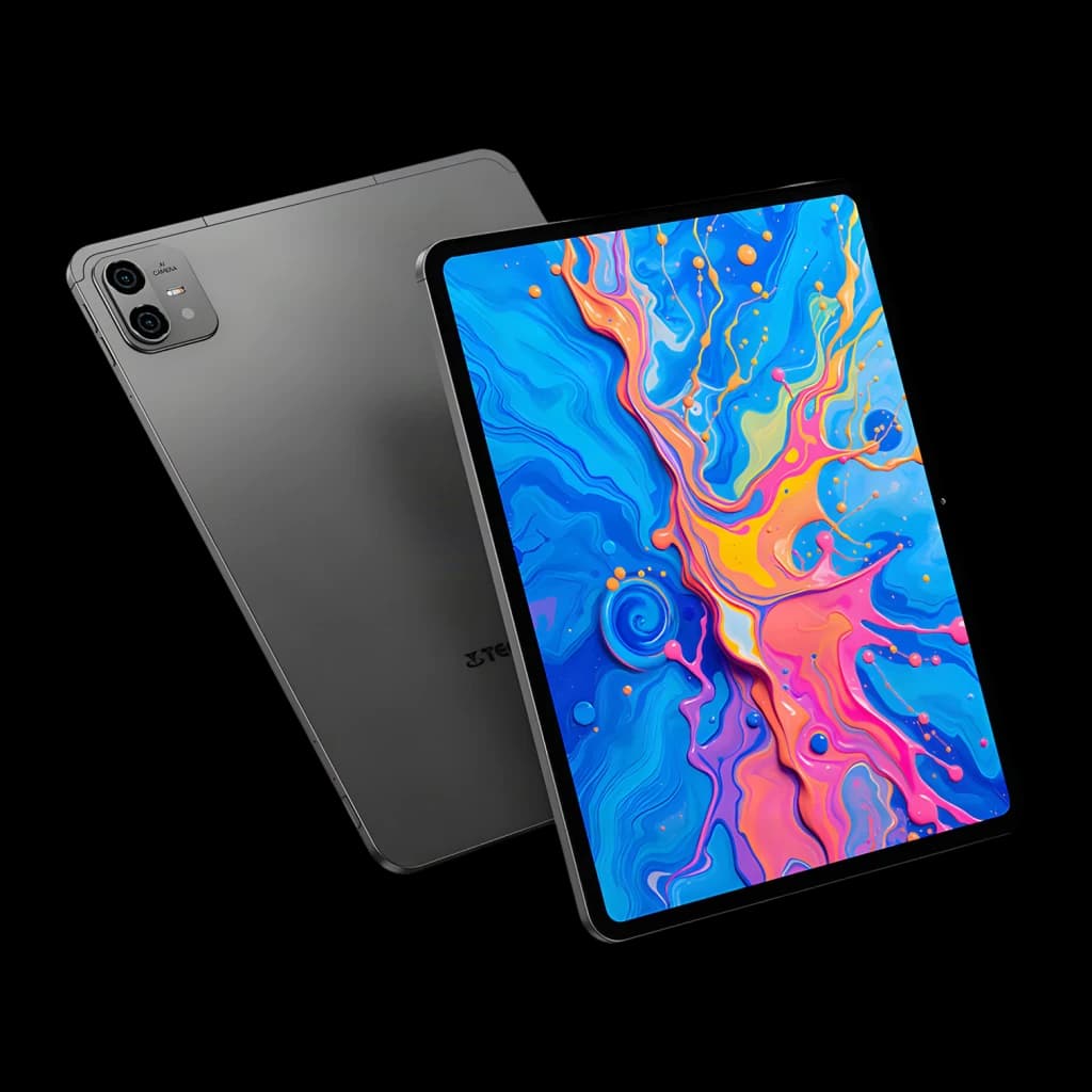 Teclast ArtPad Pro 12.7 4G 8GB/256GB Negro LTE 12,7 pulgadas IPS 90Hz Helio G99, frontal y trasera: pantalla IPS con fondo