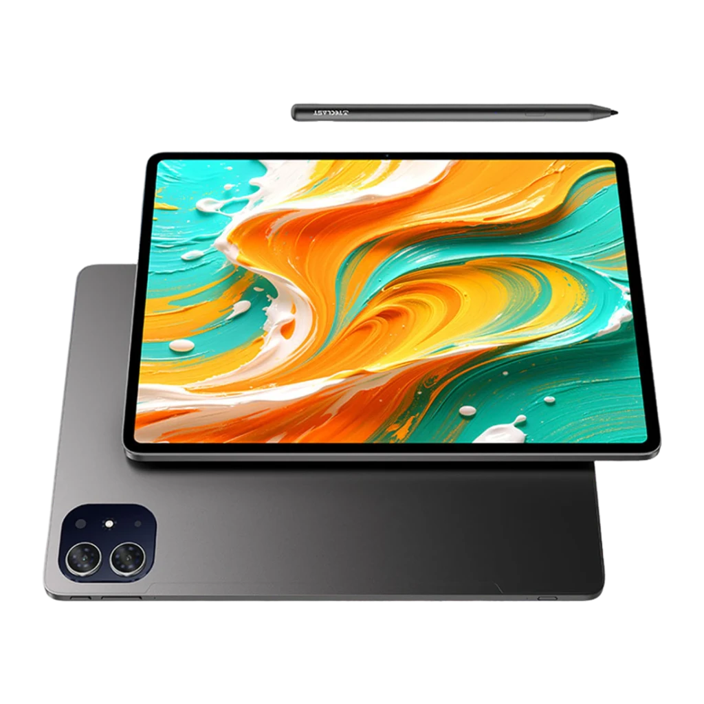 Teclast ArtPad 13.2 8GB/128GB Negro 4G Dual SIM 13,2 pulgadas IPS 120Hz Unisoc T7300, vista frontal y trasera: pantalla