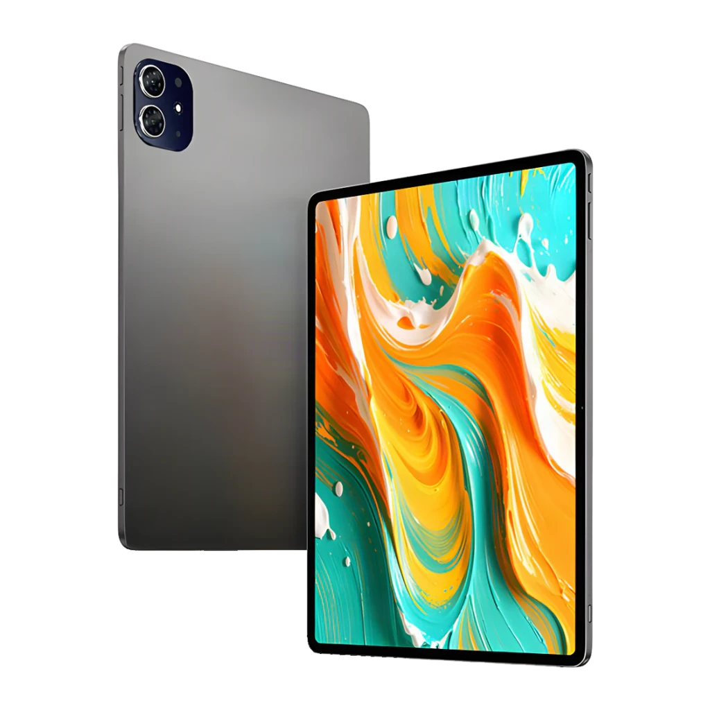 Teclast ArtPad 13.2 8GB/128GB Negro 4G Dual SIM 13,2 pulgadas IPS 120Hz Unisoc T7300, vista frontal y trasera: pantalla