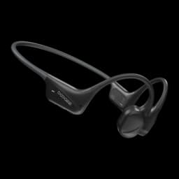 Casque Doogee BoneBeat Swim à conduction osseuse noir, tour de cou flexible, oreille ouverte, boîtiers latéraux compacts, design sportif étanche IP68