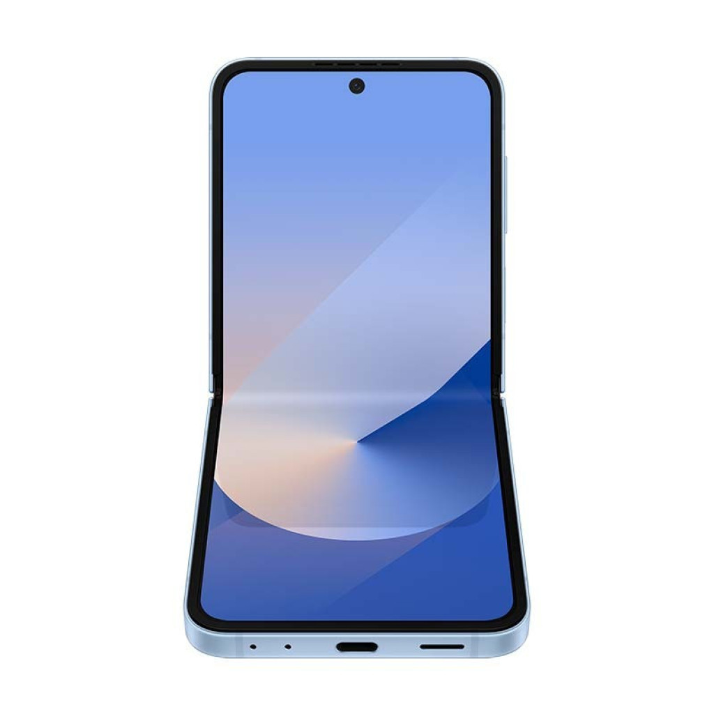 Samsung Galaxy Z Flip5 5G azul renovado, excelente condiçao, design dobrável, tela externa com câmera dupla, tela interna ampla com furo central, bordas - Item3