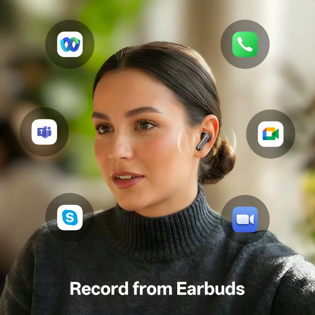 Auriculares VIAIM Recdot 2 TWS In-Ear dorados con estuche compacto, acabado metálico, puntas de silicona, LEDs indicadores y cancelación de ruido Bluetooth - Ítem4