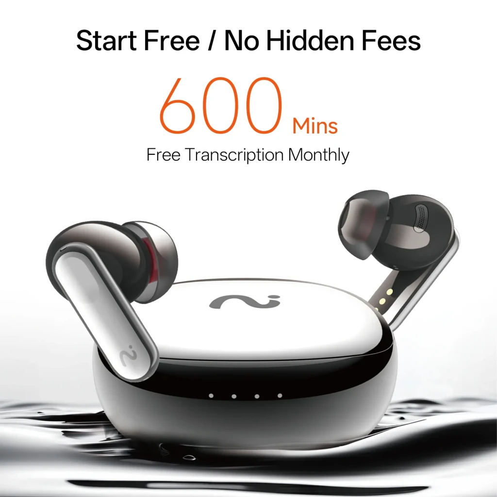 Auriculares VIAIM Nano+ AI con grabadora de voz Verde; estuche compacto mate verde, tapa abatible y LED frontales, earbuds in-ear con logo y ajuste ergonómico - Ítem6