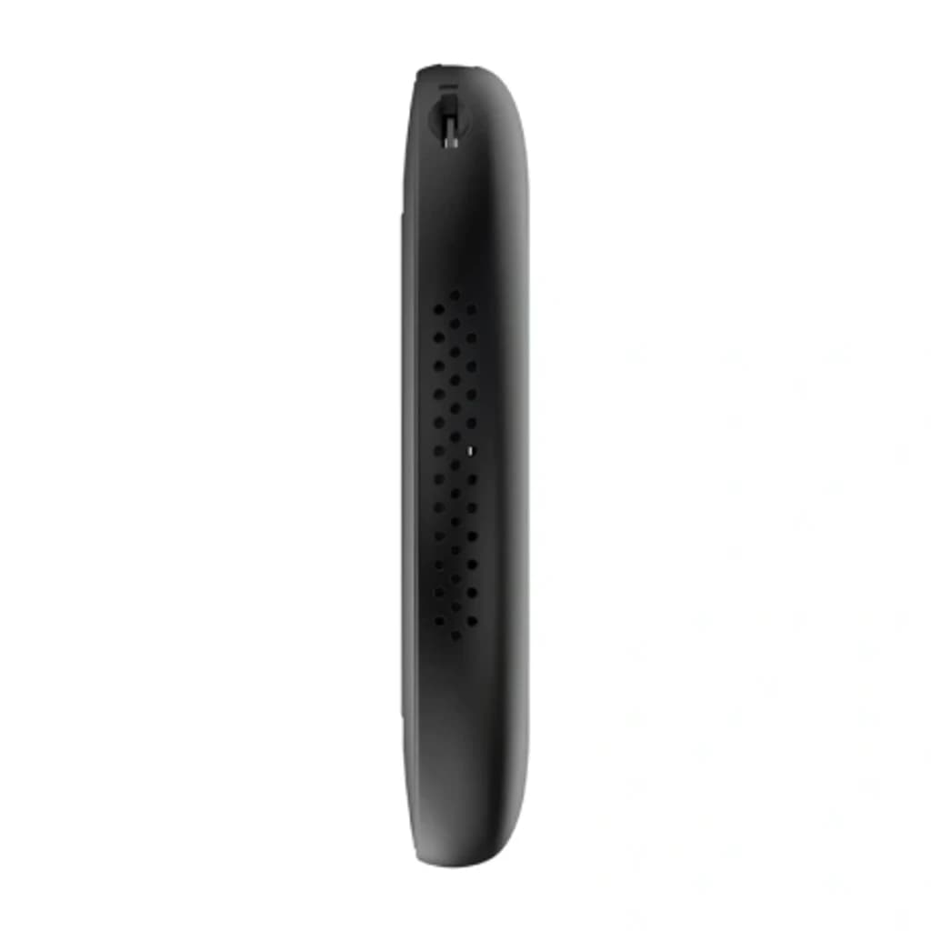 Adaptateur Carlinkit TBox Ultra 2 compact noir, profil fin avec grilles de ventilation latérales et port supérieur; finition mate élégante