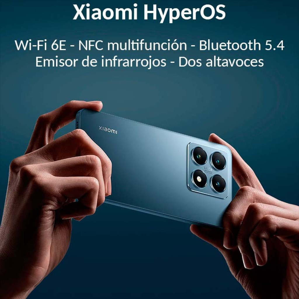 Xiaomi 14T 5G 12GB/256GB Negro Renovado Estado Excelente con triple cámara Leica en módulo cuadrado, pantalla frontal sin marcos y acabado mate elegante - Ítem1