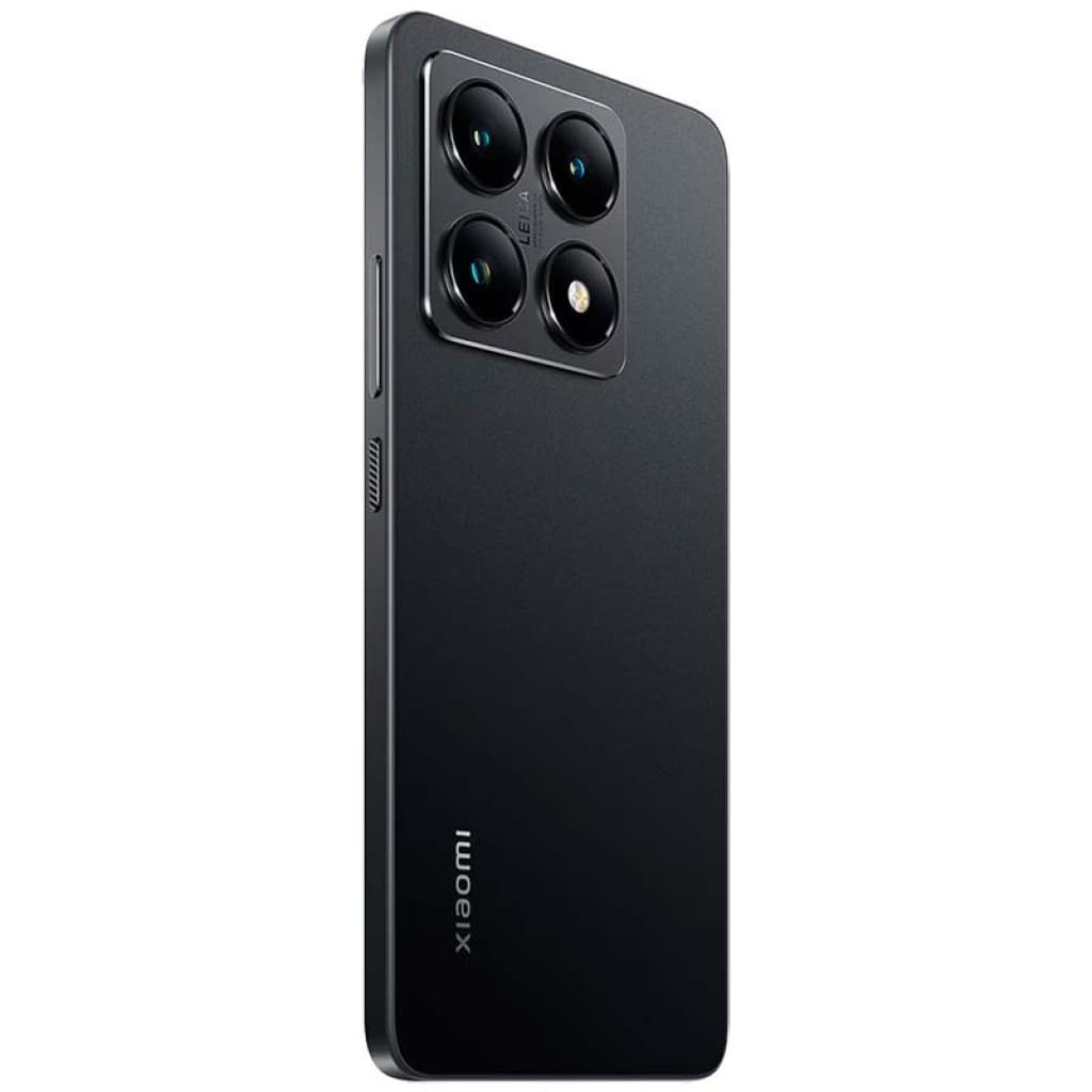 Xiaomi 14T 5G 12GB/256GB Preto Renovado em excelente condição, traseira preta fosca com módulo quadrado e três câmeras grandes LEICA e flash discreto
