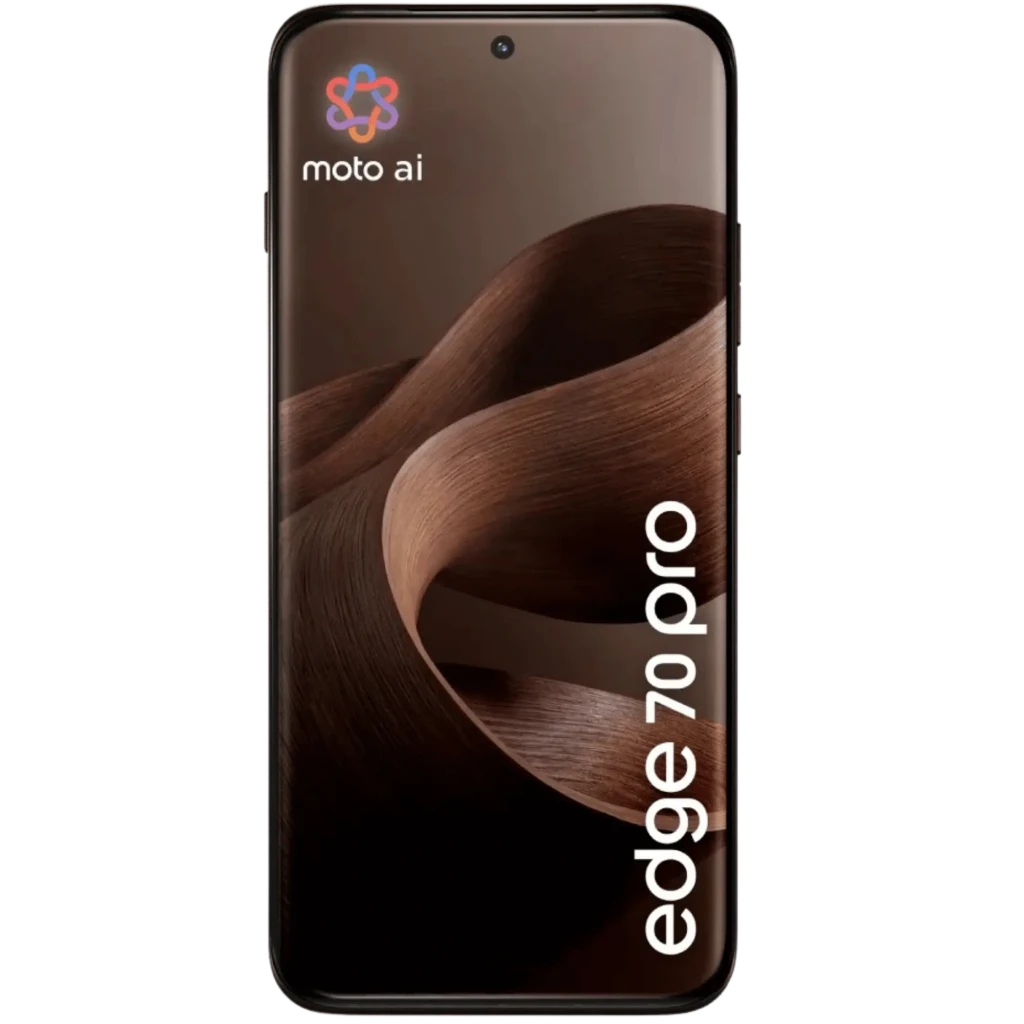 Motorola Edge 70 Pro 5G 256 Go Chicory coffee 8 Go 90 W TurboPower avec écran bord à bord, poinçon centré et module photo carré 4 capteurs finition bois - Ítem3
