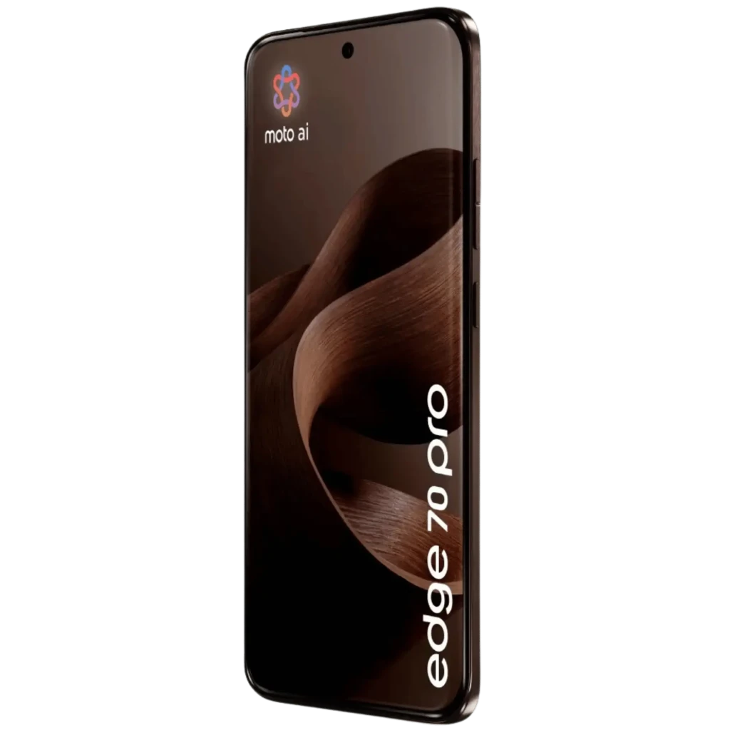 Motorola Edge 70 Pro 5G 256 Go Chicory coffee 8 Go 90 W TurboPower avec écran bord à bord, poinçon centré et module photo carré 4 capteurs finition bois - Ítem6