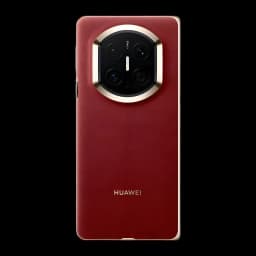 Huawei Mate X7 12GB/512GB Rojo 8 pulgadas OLED Plegable, trasera: módulo de cámaras circular dorado y textura de cuero rojo