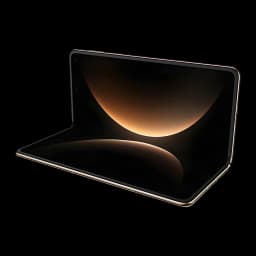 Huawei Mate X7 12GB/512GB Rojo 8 pulgadas OLED Plegable, vista lateral: desplegado en ángulo con pantalla encendida y marco
