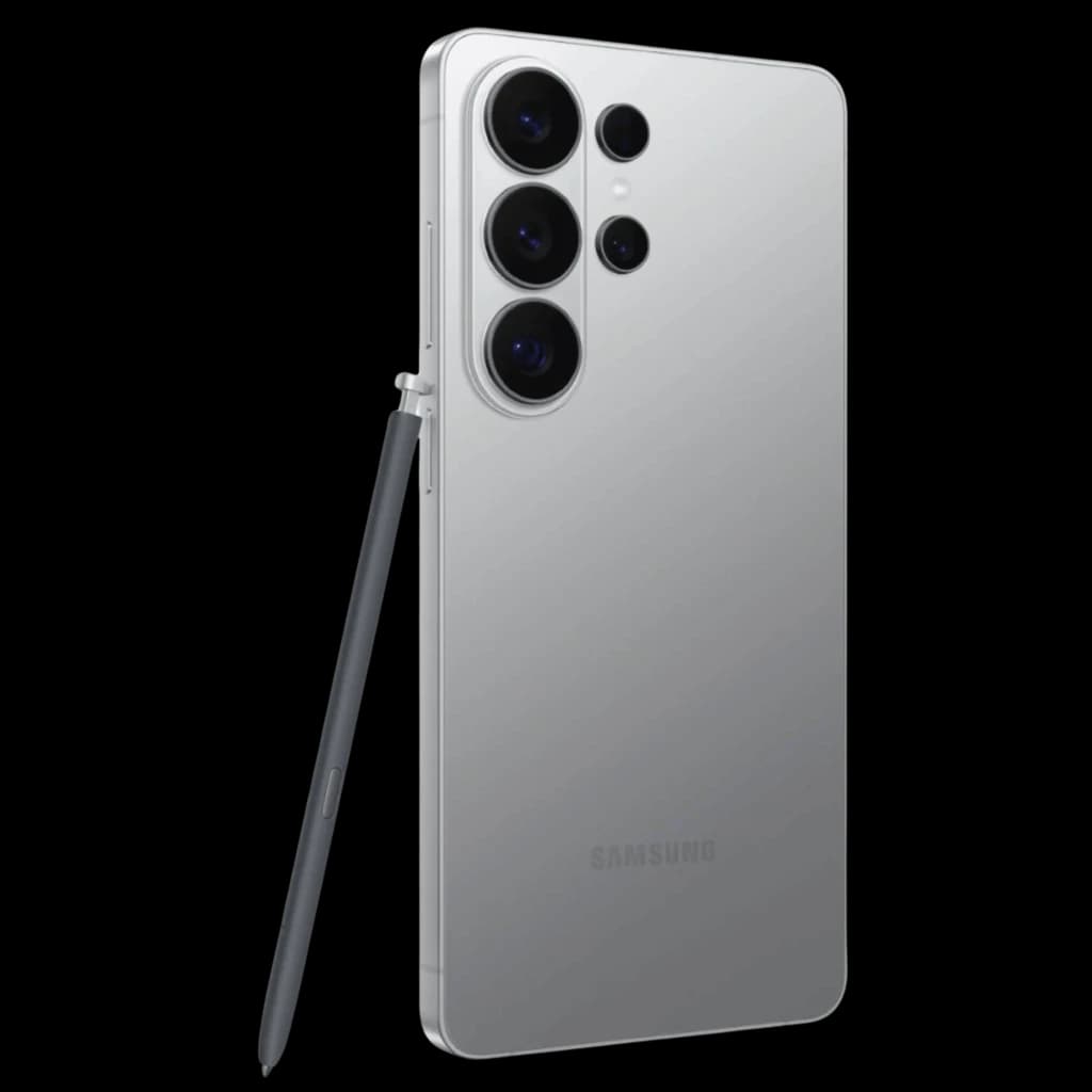 Samsung Galaxy S26 Ultra 5G 256 Go Silver Shadow avec S Pen, dos argent brossé, quatre grands capteurs photo pro, bords plats et finition premium