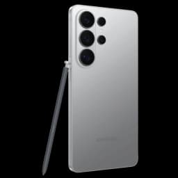 Samsung Galaxy S26 Ultra 5G 256 Go Silver Shadow avec S Pen, dos argent brossé, quatre grands capteurs photo pro, bords plats et finition premium