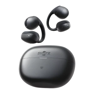 Auriculares SHOKZ OpenDots Air Open-Ear Bluetooth 6.1 negros con estuche compacto; diseño abierto, cuatro cápsulas ergonómicas y acabado mate; autonomía 36