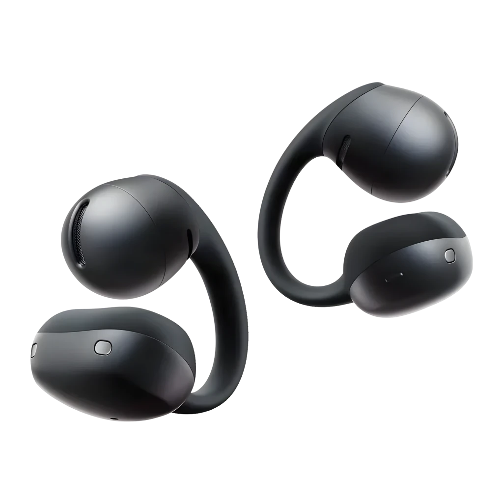 Auriculares SHOKZ OpenDots Air Open-Ear Bluetooth 6.1 negros con estuche compacto; diseño abierto, cuatro cápsulas ergonómicas y acabado mate; autonomía 36 - Ítem1
