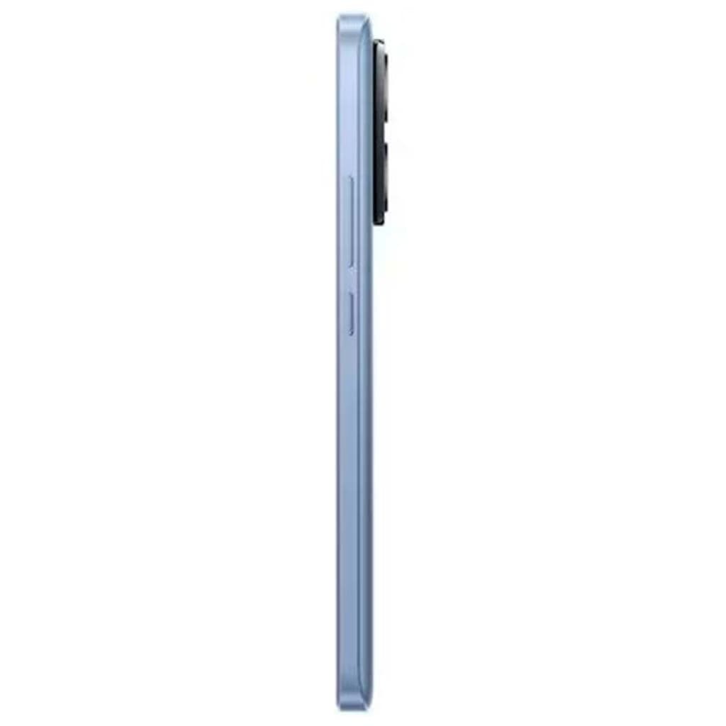 Lateral del Xiaomi 13T 5G Azul: perfil delgado, botones de volumen y encendido alineados, módulo de cámara trasera sobresaliente, acabado mate renovado