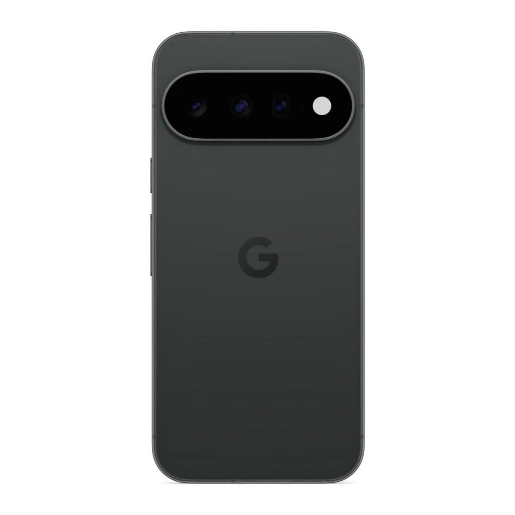 Smartphone Google Pixel 11 5G em obsidiana, tela OLED 6,3 polegadas 120 Hz, câmera traseira tripla em módulo horizontal e furo central para câmera frontal - Item8