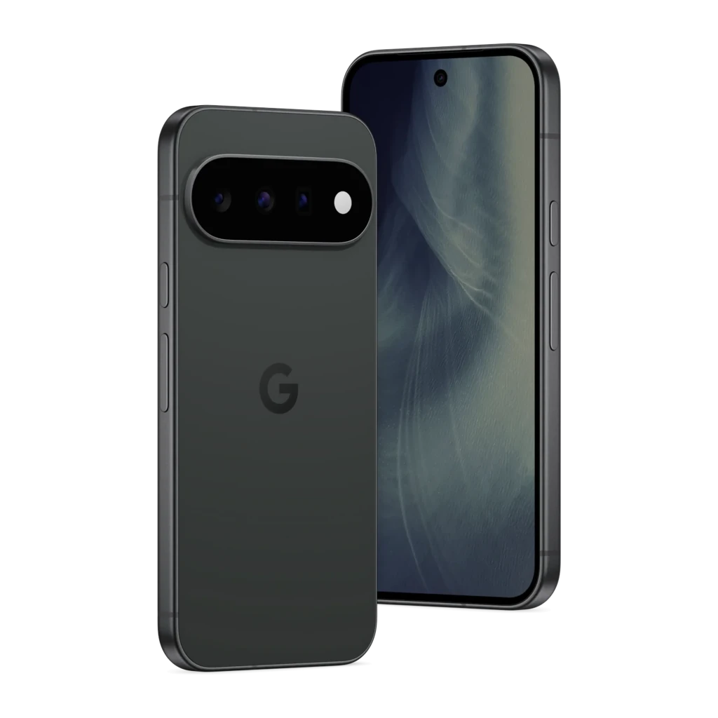 Smartphone Google Pixel 11 5G em obsidiana, tela OLED 6,3 polegadas 120 Hz, câmera traseira tripla em módulo horizontal e furo central para câmera frontal - Item4