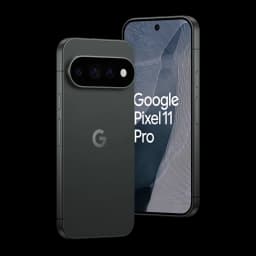 Google Pixel 11 Pro 5G en obsidiana, cuerpo mate, pantalla perforada sin marcos, módulo trasero triple con 48 MP y zoom 5x, 12 GB RAM, 256 GB almacenamiento
