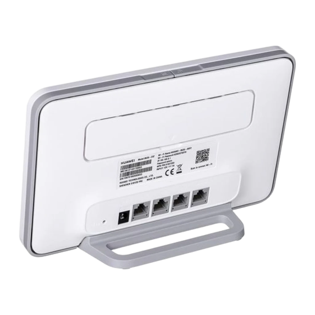 Router Huawei B535-232a WiFi 5 blanco, diseño rectangular minimalista con indicadores LED frontales y ranura superior, doble banda 2.4/5 GHz y soporte 4G LTE - Ítem1