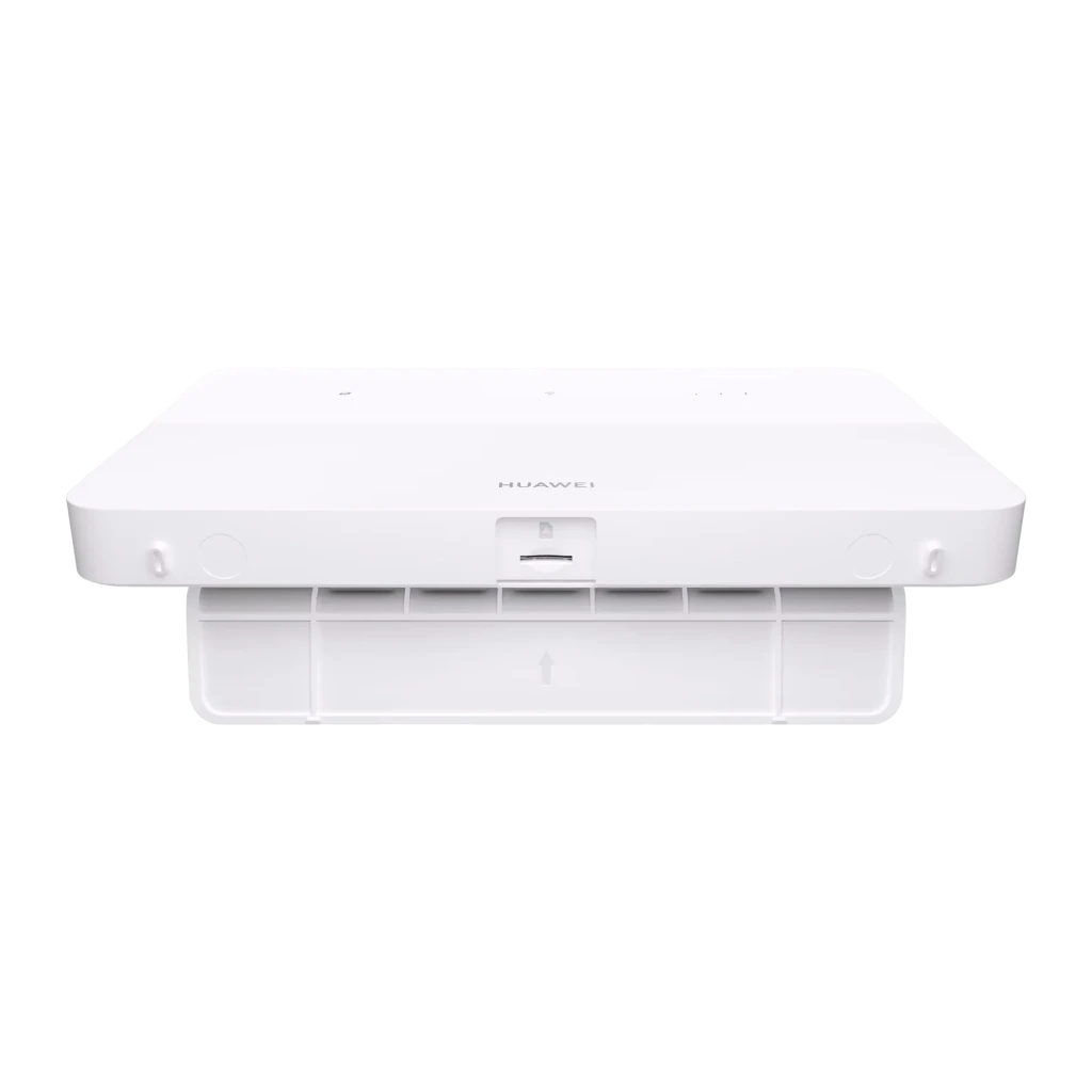 Router Huawei B636-336 WiFi 6 AX3000 blanco, diseño rectangular minimalista con indicadores LED frontales y logo Huawei, compatible 4G LTE y doble banda - Ítem4