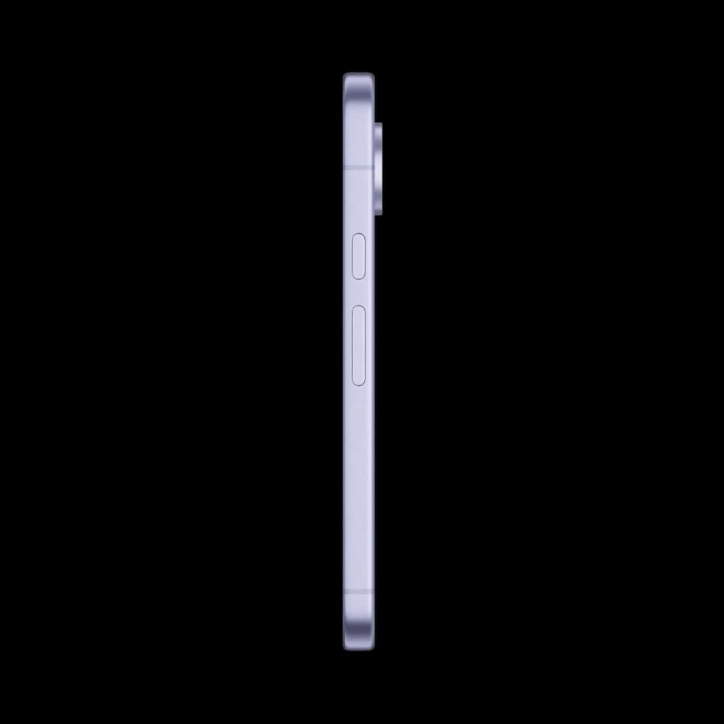 Profil latéral du Google Pixel 11 5G en argent, boîtier fin aux arêtes droites, boutons volume et alimentation visibles, module caméra arrière proéminent