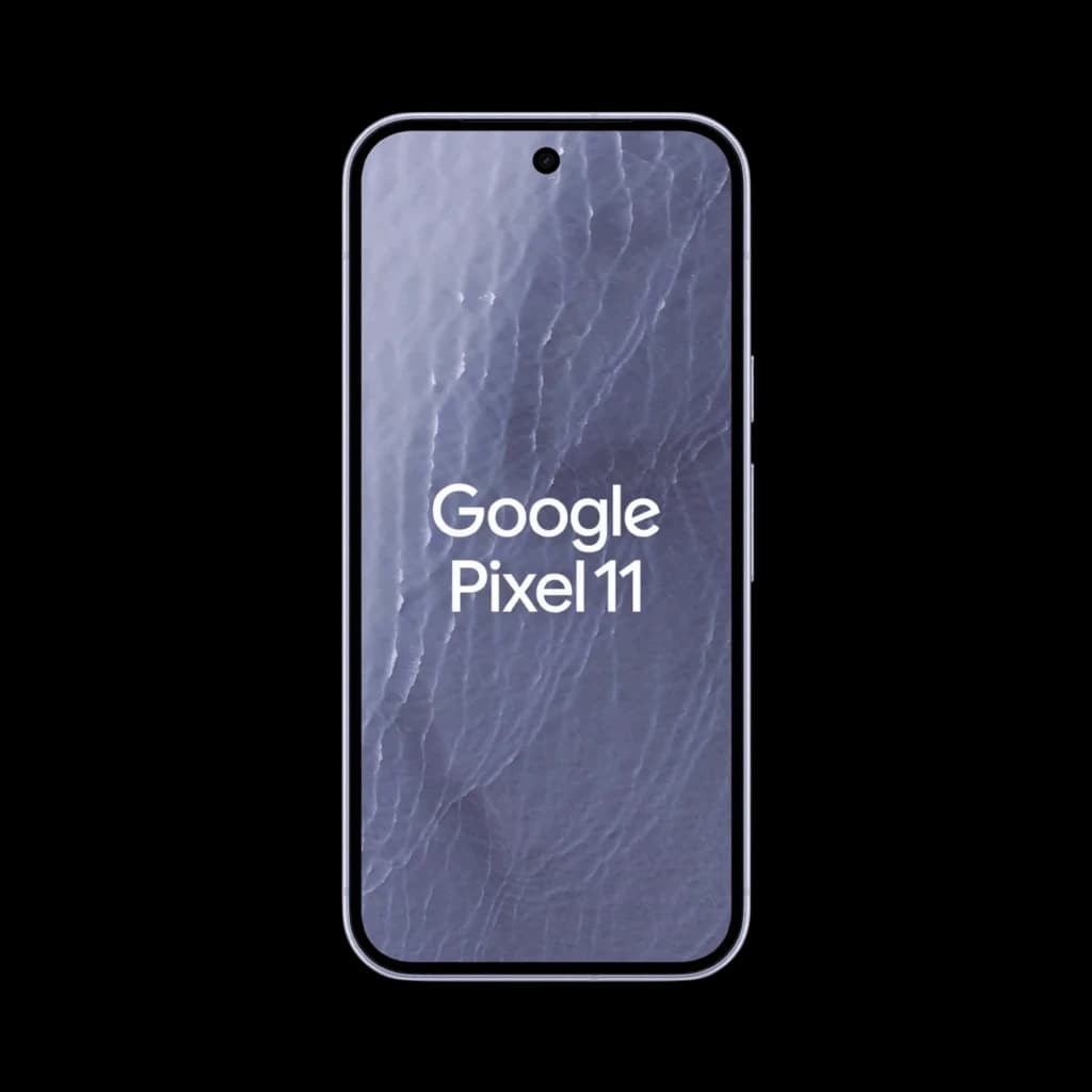 Google Pixel 11 5G 12 Go/256 Go écran bord à bord avec poinçon centré, bords fins et dalle sombre texturée, design épuré et moderne triple caméra avec