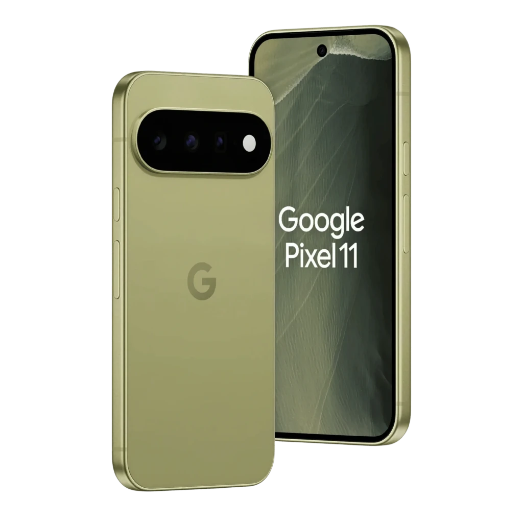 Smartphone Google Pixel 11 5G em obsidiana, tela OLED 6,3 polegadas 120 Hz, câmera traseira tripla em módulo horizontal e furo central para câmera frontal - Item4