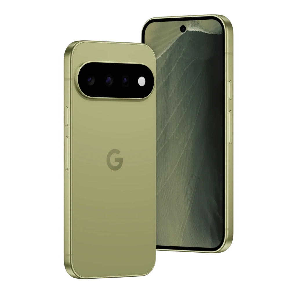 Smartphone Google Pixel 11 5G em obsidiana, tela OLED 6,3 polegadas 120 Hz, câmera traseira tripla em módulo horizontal e furo central para câmera frontal - Item8