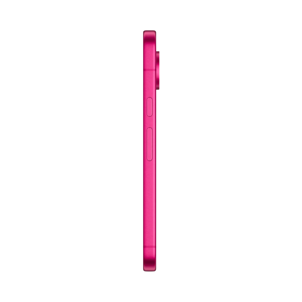 Google Pixel 11 5G cor Hibiscus com traseira rosa brilhante, módulo de câmera tripla horizontal, tela plana com furo central e logo G ao centro - Item2