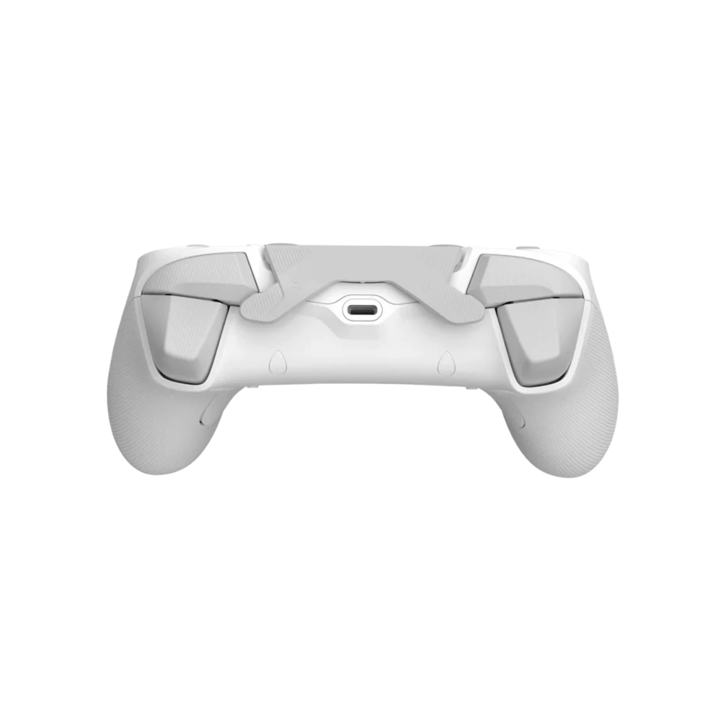 Mando GameSir Tarantula Pro Blanco con carcasa mate, cruceta metálica, sticks duales, botones ABXY grises y luz LED superior; compatible Switch, Android, iOS - Ítem3