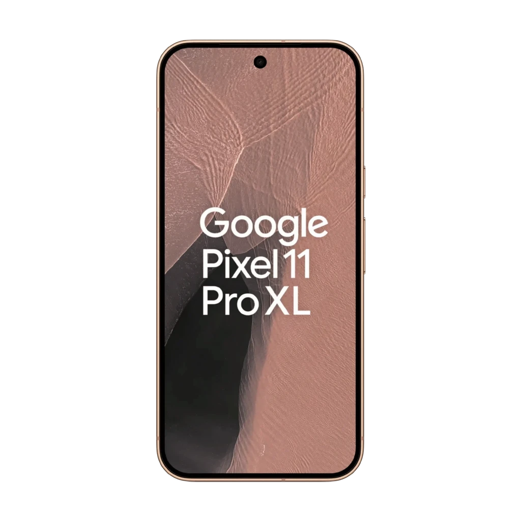 Google Pixel 11 Pro XL canyon, dos rose saumon mat avec module photo horizontal triple, écran OLED 6,8 pouces bord à bord perforé, cadre métal fin - Ítem2