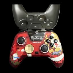 Mando para videojuegos GameSir Super Nova 2 Mai Shiranui Inalámbrico, vista frontal: panel trasero abierto mostrando botones