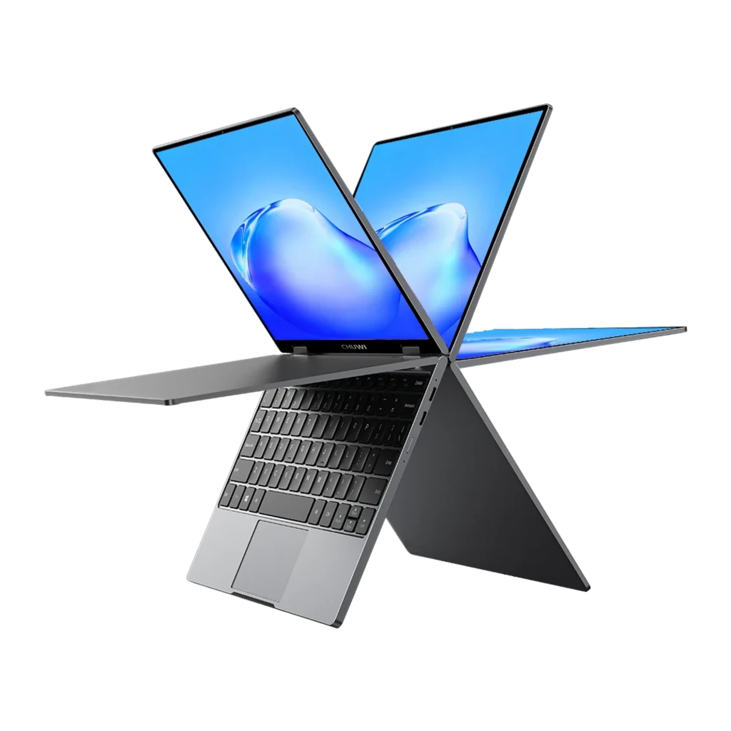 Portátil Chuwi MiniBook X cinza, tela tátil IPS 10,5 FHD+, molduras finas, teclado preto com touchpad amplo, dobradiça 180°, corpo compacto e leve - Item4