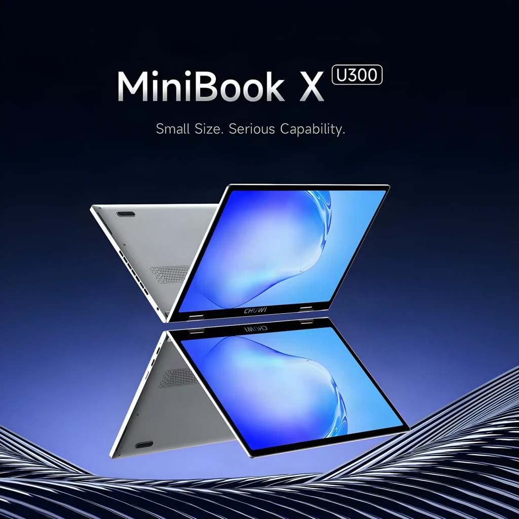 Portátil Chuwi MiniBook X cinza, tela tátil IPS 10,5 FHD+, molduras finas, teclado preto com touchpad amplo, dobradiça 180°, corpo compacto e leve - Item1