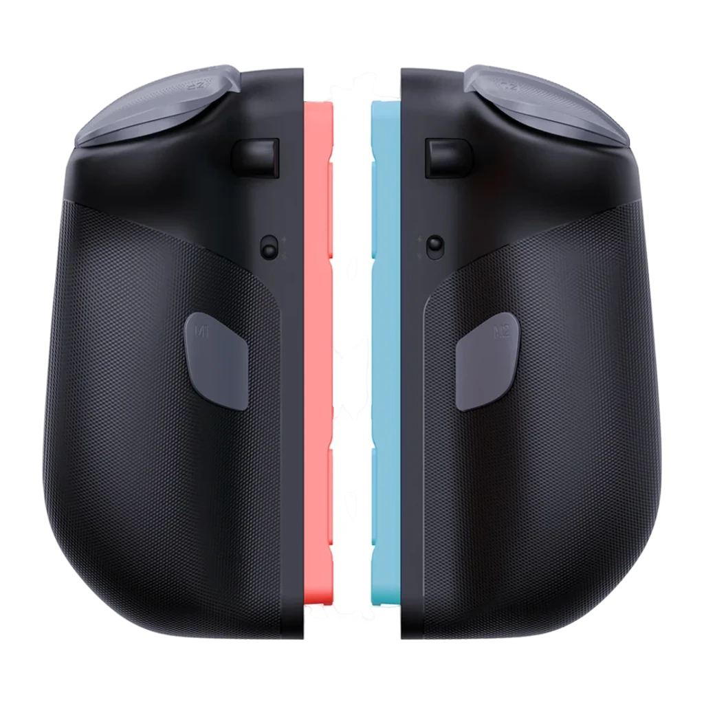 Manette Mobapad M12 HD Noir Bluetooth Nintendo Switch 2, vue arrière: face arrière avec boutons M1 M2 et bande centrale