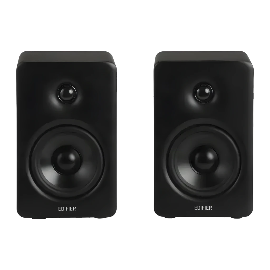 Altavoces Edifier M90 Negro 100W Bluetooth 6.0 LDAC con diseño minimalista mate, dos cajas compactas con woofer y tweeter frontales, incluye control remoto - Ítem2