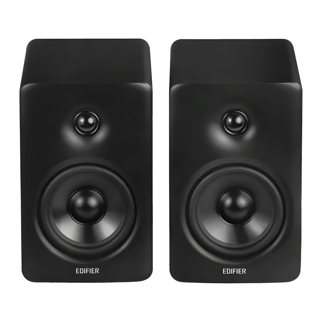 Altavoces Edifier M90 Negro 100W Bluetooth 6.0 LDAC con diseño minimalista mate, dos cajas compactas con woofer y tweeter frontales, incluye control remoto - Ítem4
