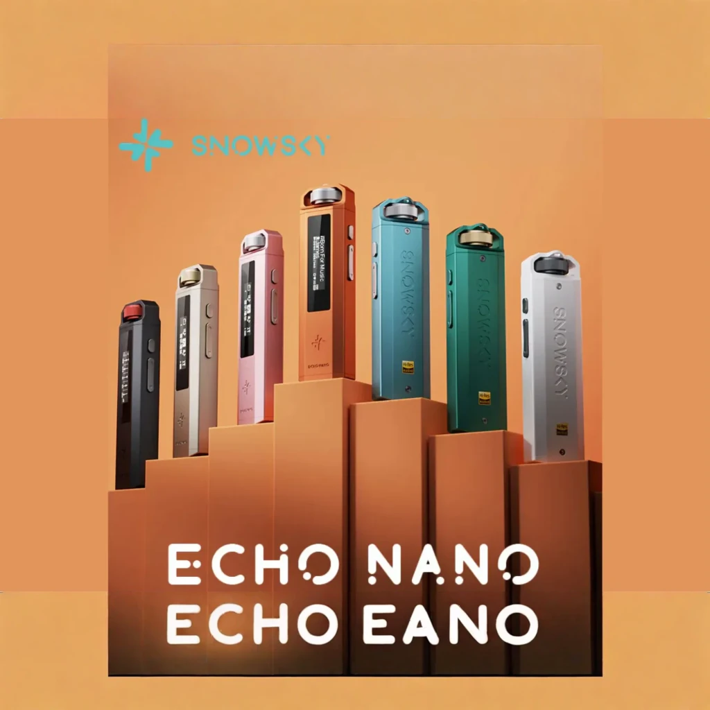 FiiO Snowsky ECHO NANO blanco, reproductor Hi-Res compacto con pantalla lateral, cuerpo metálico angular, rueda superior de volumen y botones laterales - Ítem3