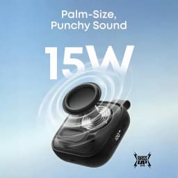 Altavoz Bluetooth Anker Soundcore Boom Go 3i IP68 15W negro, compacto de mano, radiador pasivo visible, pantalla LED y bajos BassUp 2.0