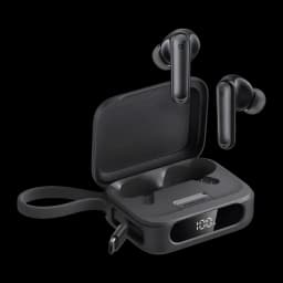 Auriculares Anker Soundcore P41i Negro TWS con estuche de carga con pantalla LED, diseño in-ear con vástago, acabado mate y correa lateral desmontable