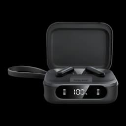 Anker Soundcore P41i Negro, estuche abierto: pantalla LED al 100%, soporte para móvil y correa lateral