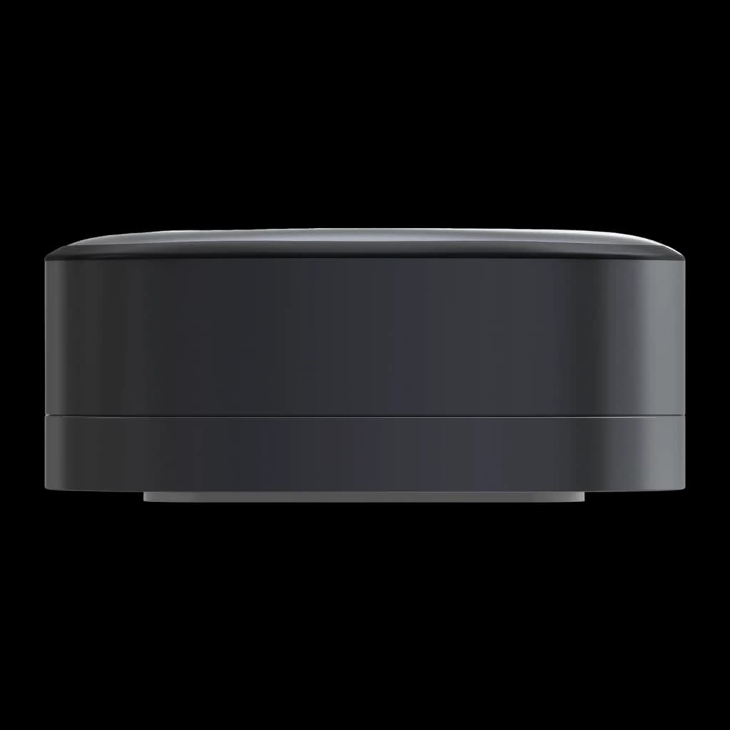 Sensor inteligente Aqara Multi-State P100 Kit Cinzento Zigbee e Thread, vista lateral: perfil cilíndrico achatado com linha