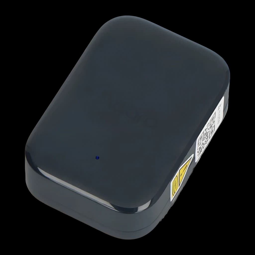 Sensor inteligente Aqara Multi-State P100 Kit Cinzento Zigbee e Thread, vista superior em ângulo: corpo cinzento escuro