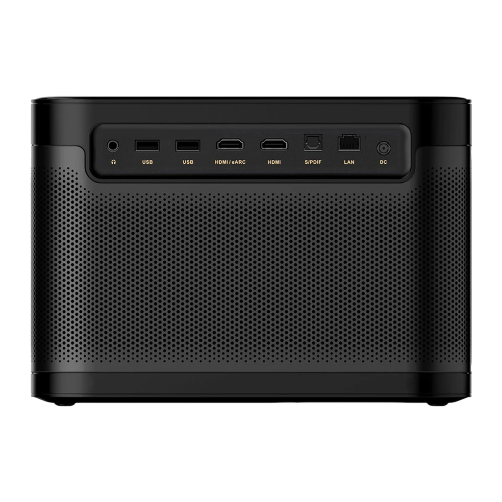 Dangbei Mars Pro 2 Laser 4K 32GB noir, vue de face: objectif central, logo 4K Ultra HD et marque Dangbei - Ítem1