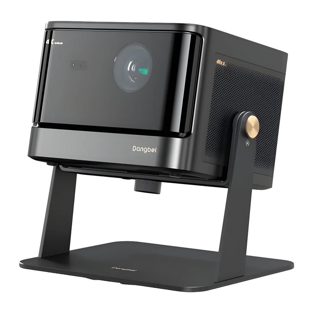 Dangbei Mars Pro 2 Laser 4K 32GB noir, vue de face: objectif central, logo 4K Ultra HD et marque Dangbei - Ítem3