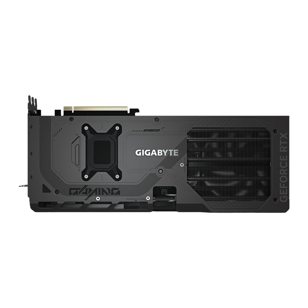 GIGABYTE RTX 5070 Ti GAMING OC 16GB negro, kit con caja: tarjeta con tres ventiladores RGB junto a caja naranja y verde - Ítem2