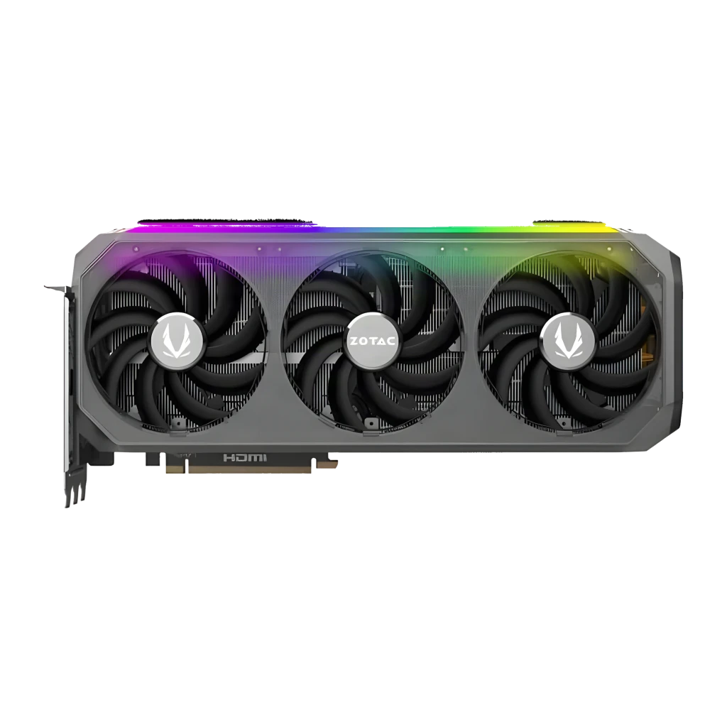 ZOTAC GAMING RTX 5070 Ti AMP Extreme INFINITY 16GB, caixa e placa: embalagem preta com logo dourado ao lado de GPU com três - Item1