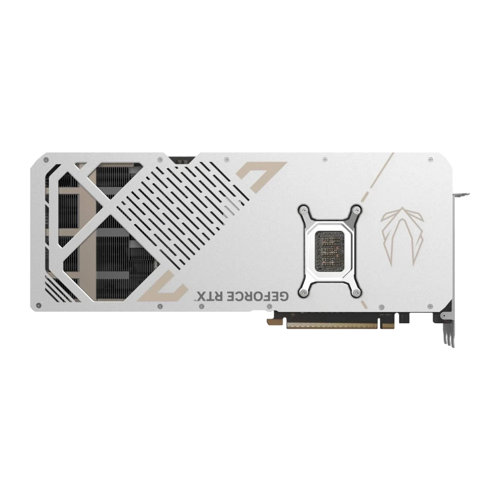 Zotac GeForce RTX 5080 SOLID OC White Edition branco, conteúdo: placa gráfica com triplo ventilador ao lado da caixa do - Item2