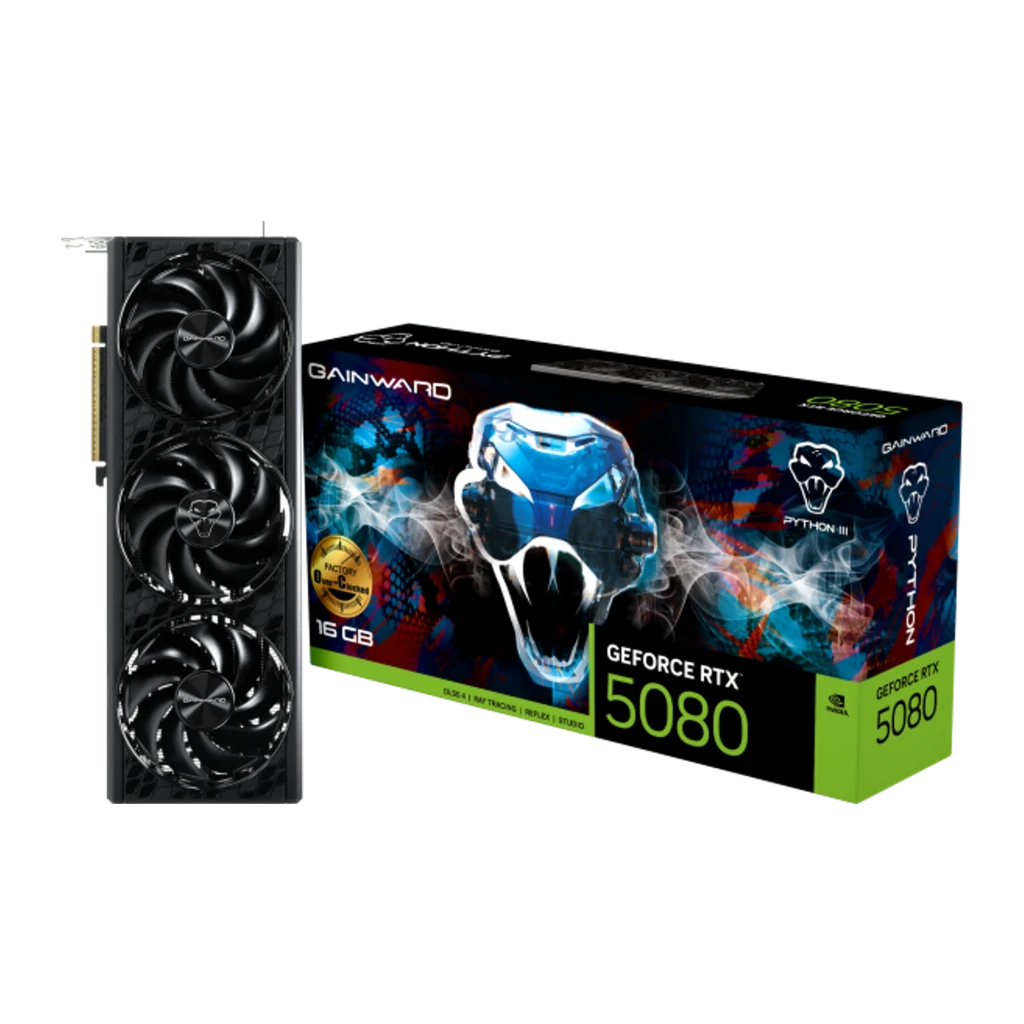 Tarjeta gráfica Gainward GeForce RTX 5080 Python III 16GB GDDR7
