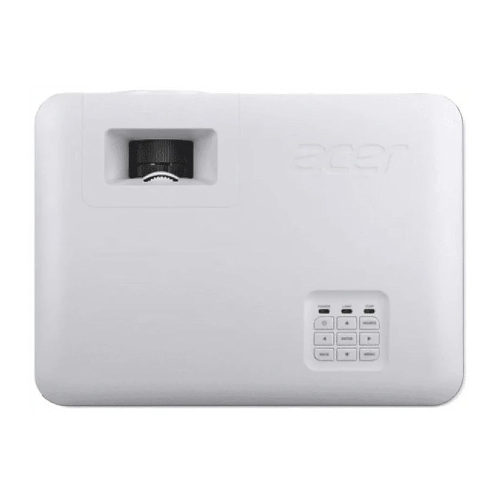 Acer Proyector HL6510ATV 4K UHD 4000lm DLP Blanco, vista frontal: objetivo iluminado, rejillas de ventilación y sensor IR - Ítem2
